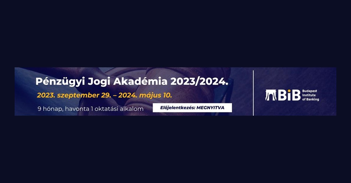 Pénzügyi Jogi Akadémia 2023/2024 tanév