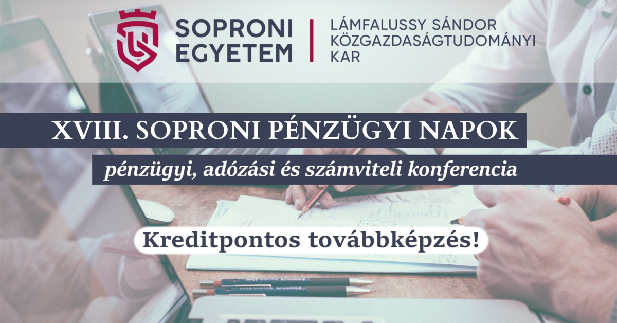 XVIII. Soproni Pénzügyi Napok – szeptember 25-27.