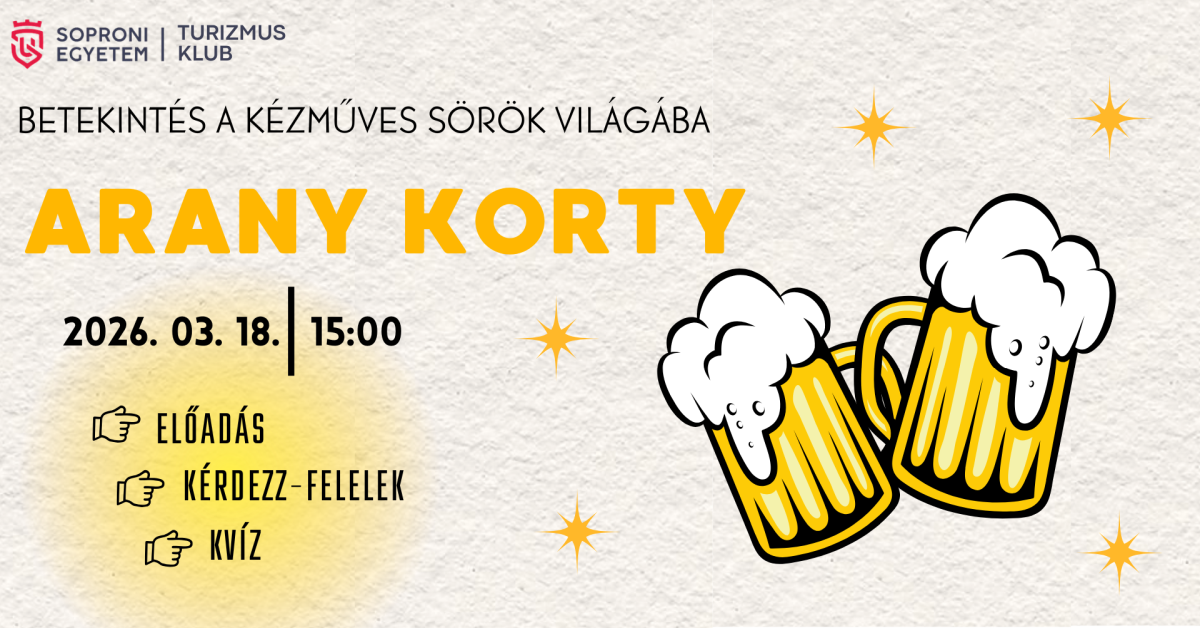 Turizmus Klub - Arany Korty: Betekintés a kézműves sörök világba