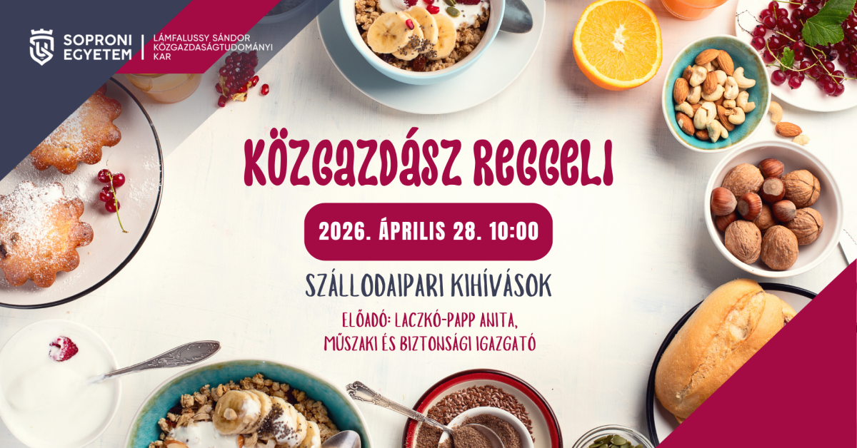 Ismét Közgazdász Reggelire invitál a Soproni Közgáz Vállalati Kapcsolati Csoportja