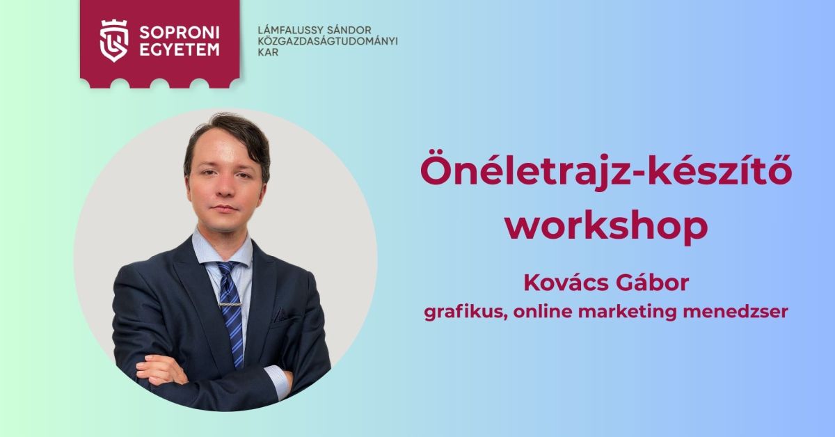 Emeld ki magad a tömegből – Önéletrajz-készítő workshop a Soproni Közgázon