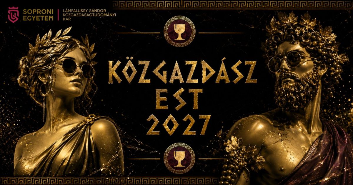 Közgazdász Est 2027 – Bacchus és Vénusz Kertje Közgazdász Est 2027 – Bacchus és Vénusz Kertje